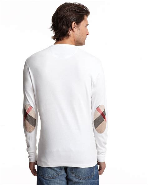 burberry long sleeve shirt with check elbow patches|Burberry Limited.